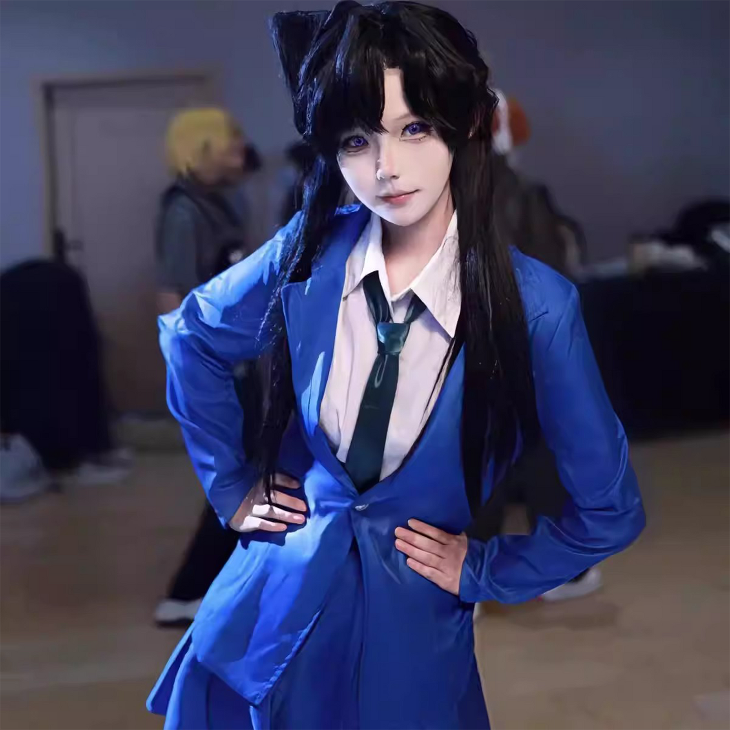 Detective Conan Kudo Shinichi & Mouri Ran Cosplay | Japanese Academy School Uniform | Men's and Women's Full Cosplay Costume C041 party X party