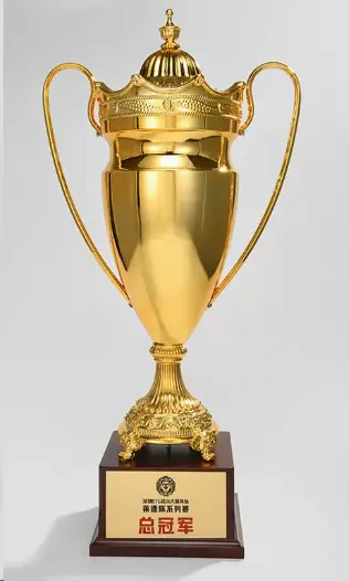 Engravable Metal Trophy | Creative Commemorative Award in Three Colors – TR-1540