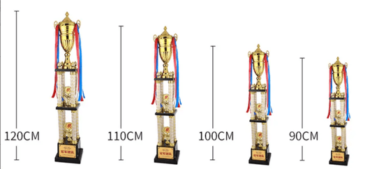 Engravable Metal Trophy | Creative Commemorative Award in Optional Sizes – TR-1435 - party X party