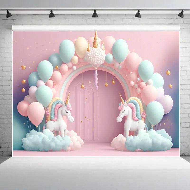 Custom Children’s Birthday Backdrop– TB-001 - party X party