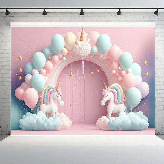 Custom Children’s Birthday Backdrop– TB-001 - party X party