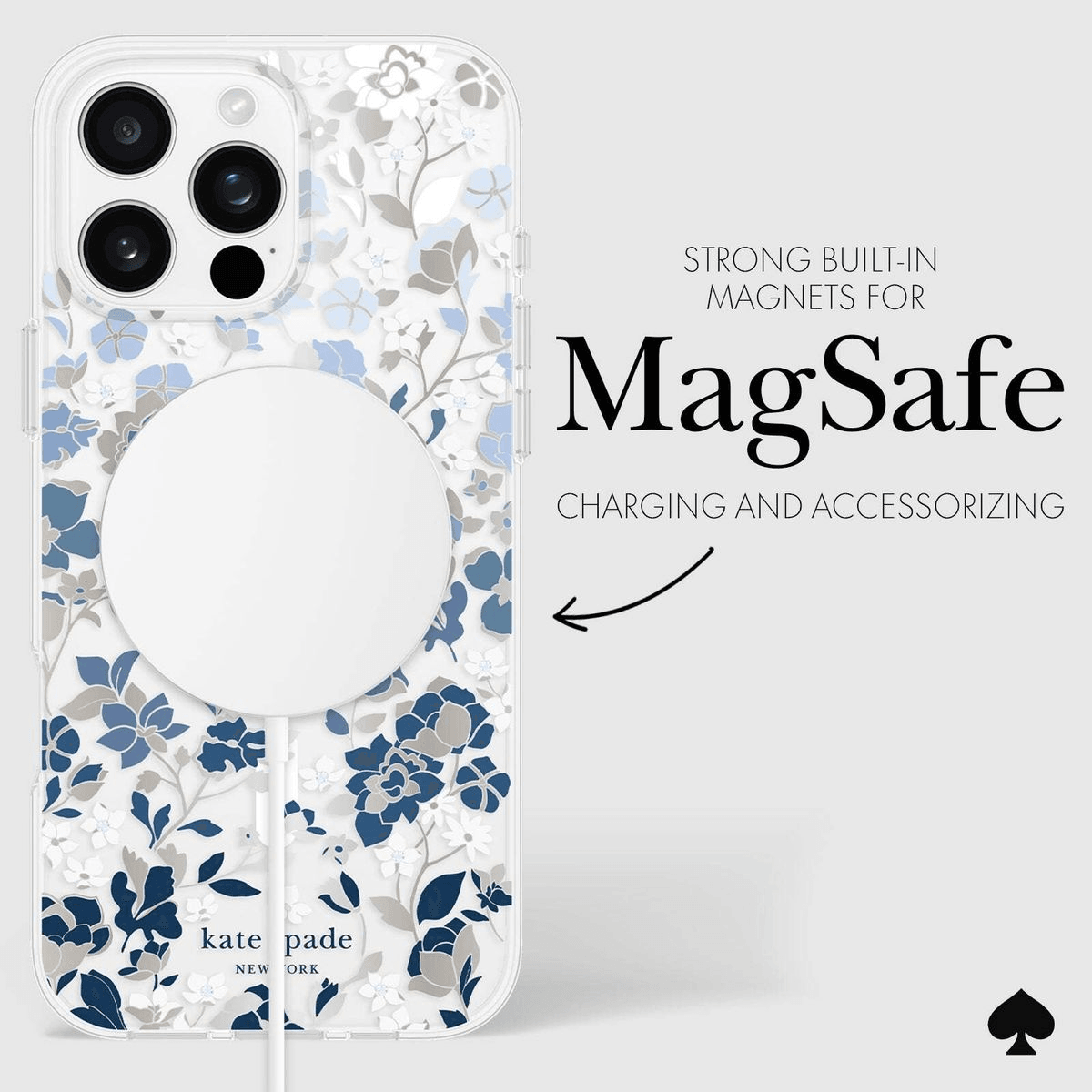 kate spade New York - iPhone 16 Pro Max Professional Protective Case - Flowerbed Blue KS054464 – LP-174 - party X party