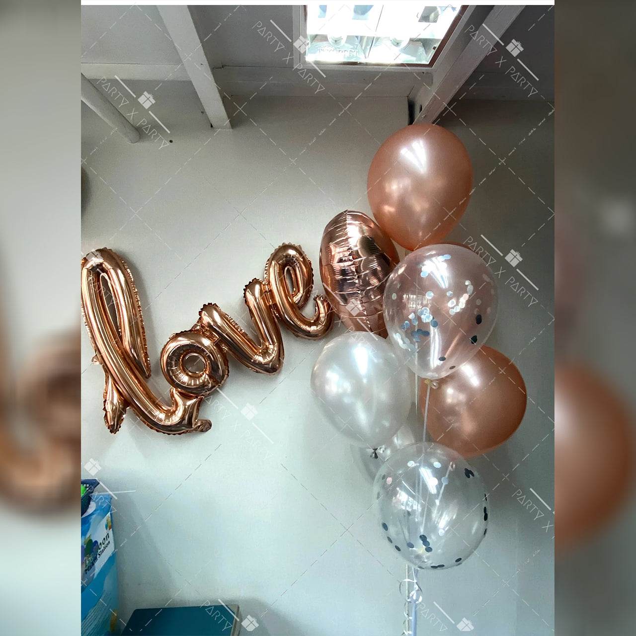 Rose Gold “LOVE” Balloon & Bundle Set – B134-22 - party X party