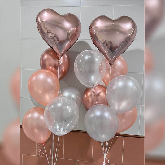 Rubber Balloon Aluminum Film Balloon Bundle (Pick up at storeDelivery by call van (Freight to be paid) 1 set of 2 bundles - – B134-10 - party X party