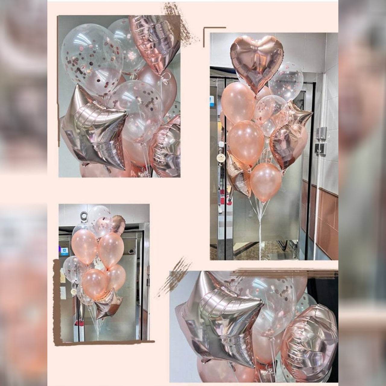 Rubber balloon aluminum film balloon bundle (store pickupcall van delivery (freight to be paid) – B134-9 - party X party