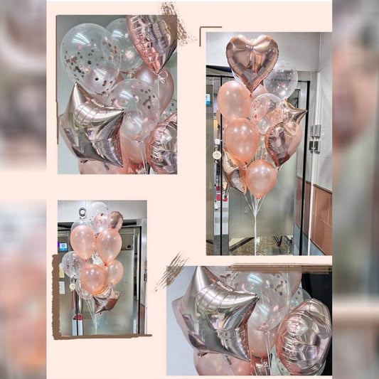 Rubber balloon aluminum film balloon bundle (store pickupcall van delivery (freight to be paid) – B134-9 - party X party