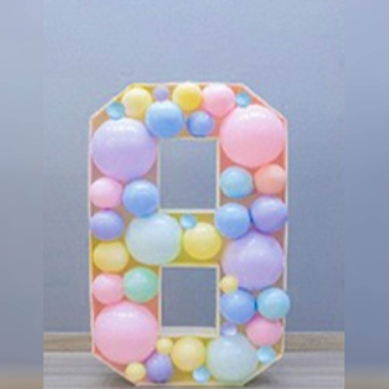 Digital Mosaic Balloon Frame Party Decoration--B158-0 - party X party