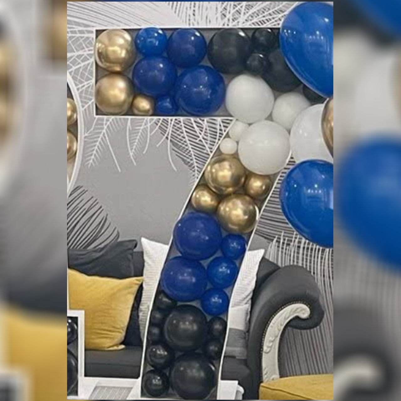 Digital Mosaic Balloon Frame Party Decoration--B158-0 - party X party