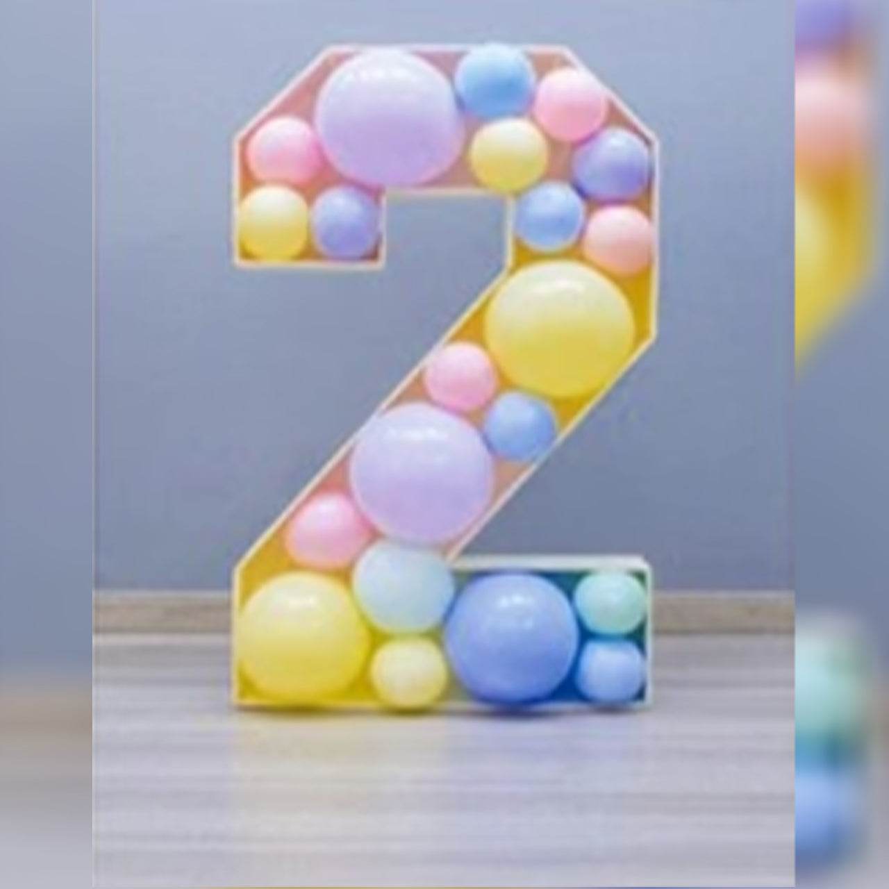 Digital Mosaic Balloon Frame Party Decoration--B158-0 - party X party