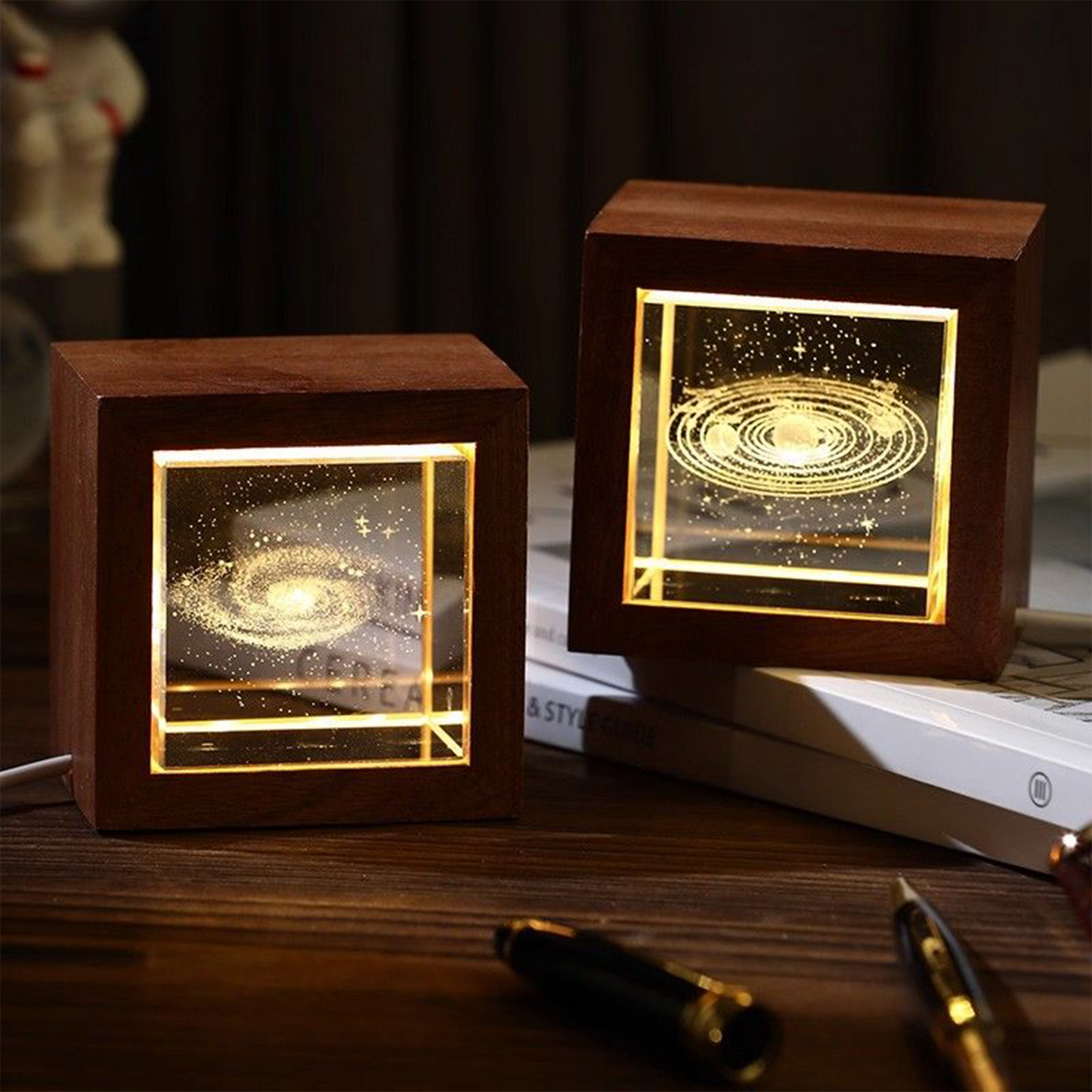 Official Inspired The Little Prince Crystal Night Light | Dreamy Bedroom Decoration & Tabletop Ornament | Meaningful Birthday Gift for Girls & Women