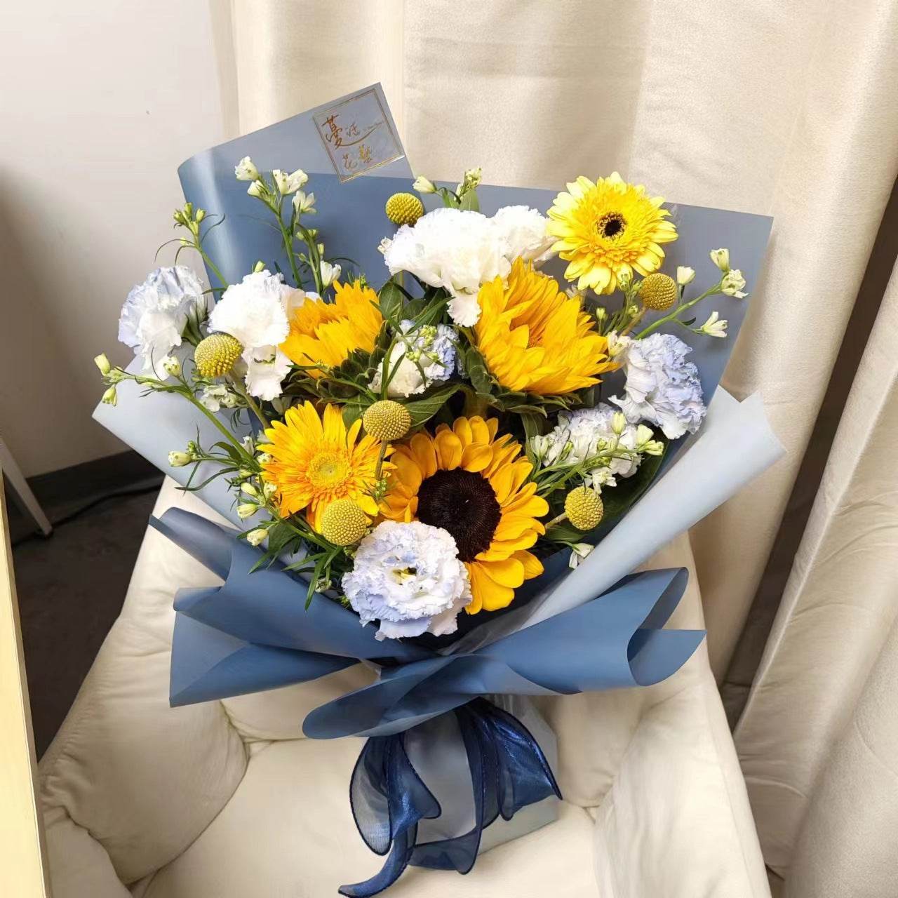 Sunflower Bouquet Graduation Gift Anniversary Valentine's Day Blessing Gift – F-380 - party X party