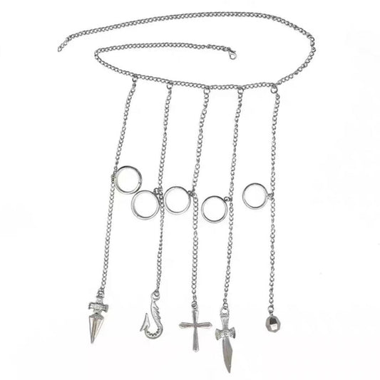Kurapika Silver Chain Bracelet Cosplay Accessory Hunter x Hunter Anime Character Hand Jewelry Costume Prop – QL004 party X party