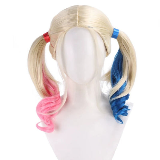 Harley Quinn Cosplay Wig | Split Color Gradient Wig | Inspired by DC's Suicide Squad | DC215 party X party