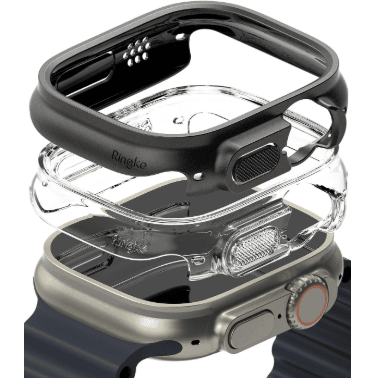 Ringke - Slim - Apple Watch Ultra 2 1 (Transparent Titanium Black) – LP-077 - party X party