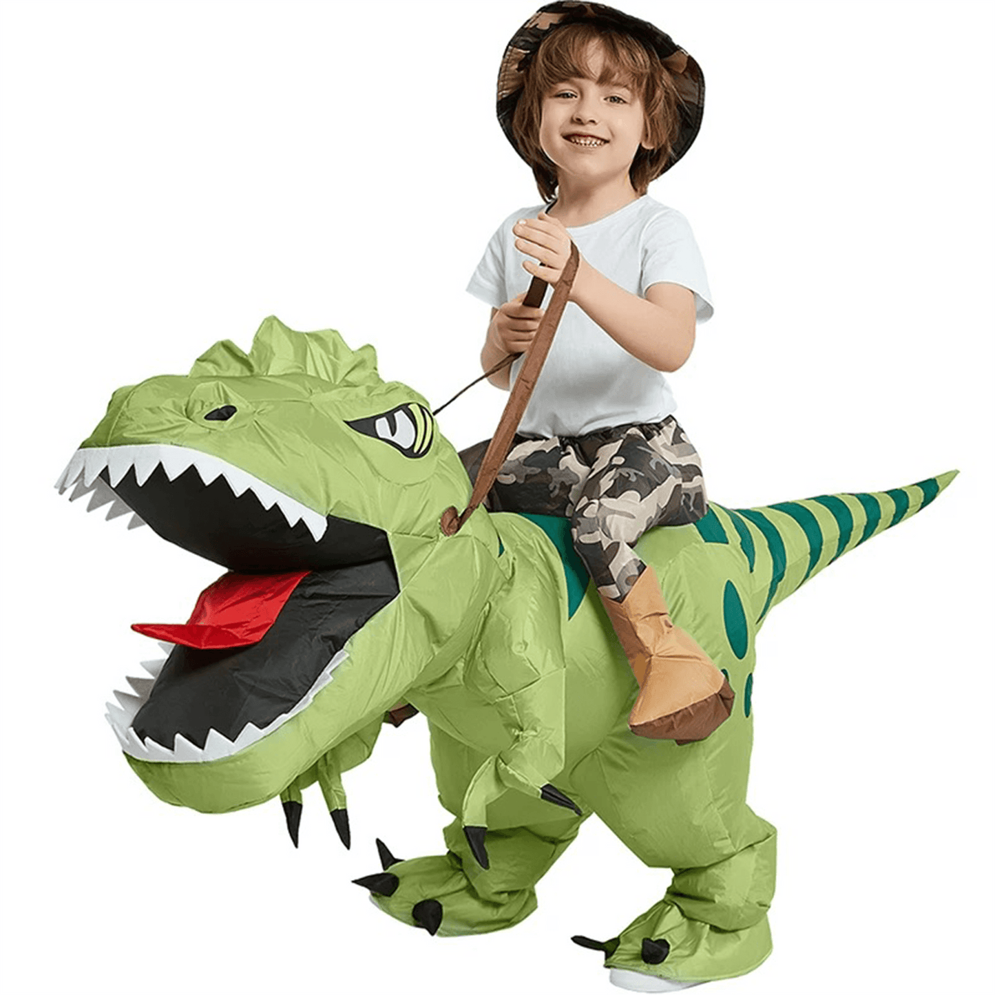 Running T-Rex Inflatable Costume – Fun Dinosaur Costume for Toddlers, Kids & Adults - party X party