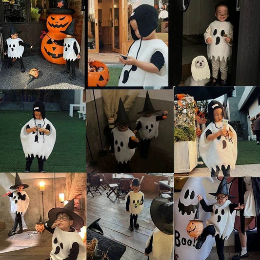 Adorable Kids Ghost Wizard Costume Set – Perfect for Boys & Girls - party X party