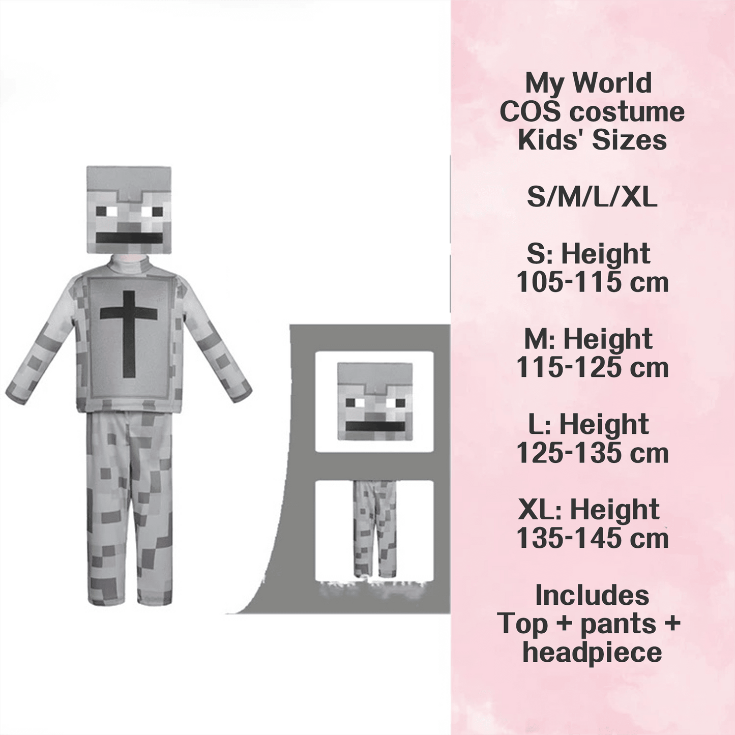 Skeleton Minecraft Character Costumes – Bring the Game to Life for Halloween Costume! - party X party