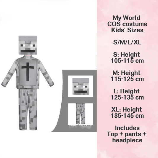 Skeleton Minecraft Character Costumes – Bring the Game to Life for Halloween Costume! - party X party