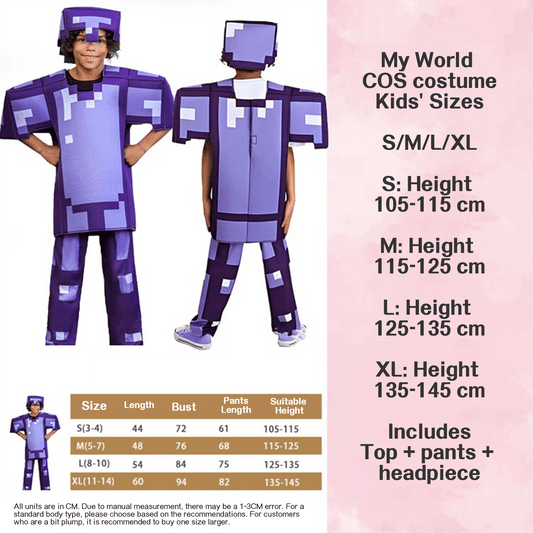 Amethyst Armor Minecraft Character Costumes – Bring the Game to Life for Halloween Costume! - party X party
