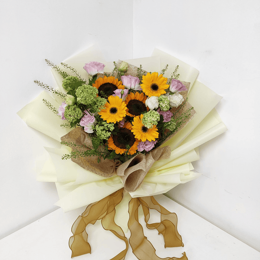 Sunflower Bouquet Anniversary, Valentine's Day, Blessing Gift, Graduation Gift – F-320 - party X party