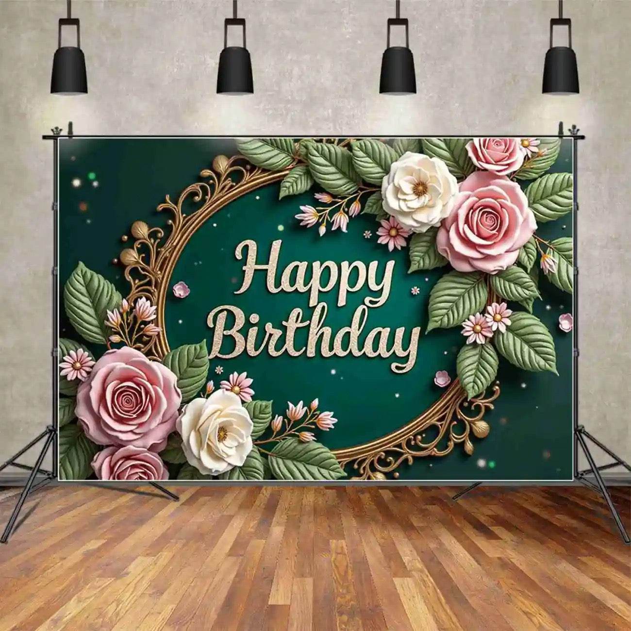 Personalized Birthday Backdrop – Multiple Sizes-TB‑083 - party X party