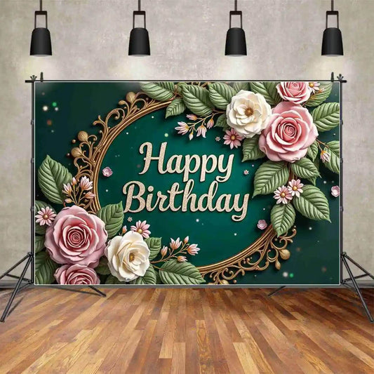 Personalized Birthday Backdrop – Multiple Sizes-TB‑083 - party X party