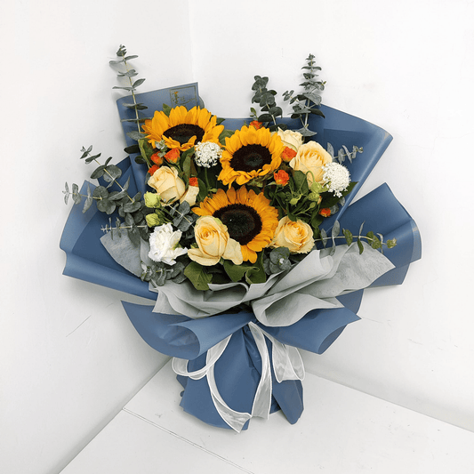 Sunflower Bouquet Anniversary Valentine's Day Confession Blessing Gift – F-340 - party X party