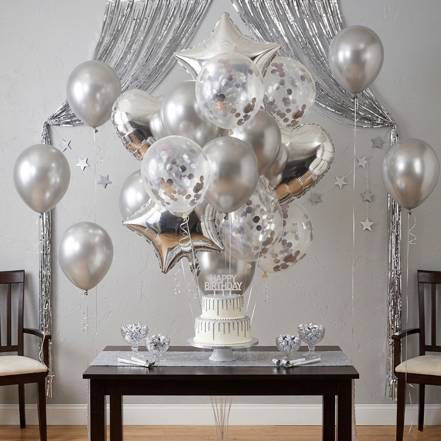 Party Balloon Decoration Set - Star Heart Sequin Balloon - S027 party X party