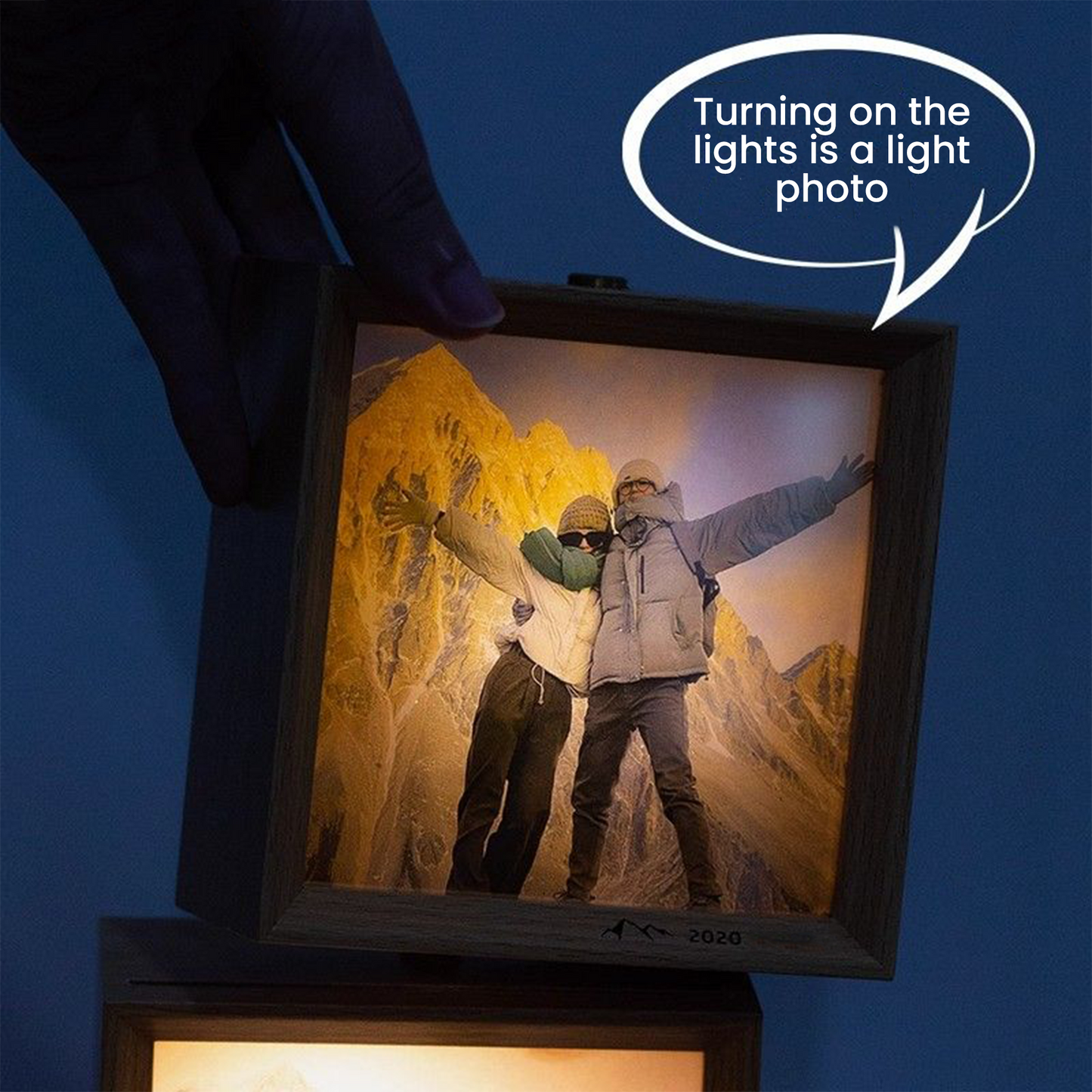 Custom Mirror Light Painting & Night Light Frame