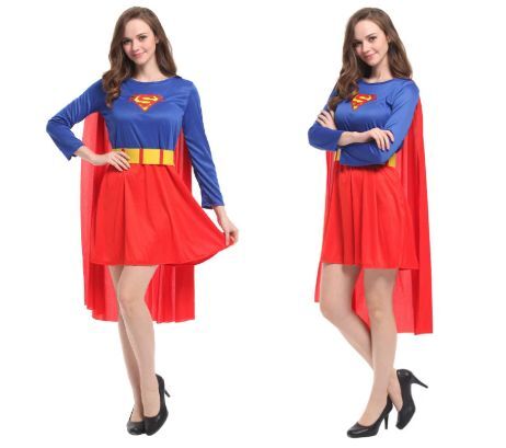 Supergirl Halloween Cosplay Costume for Women – Superhero Role Play Performance Outfit | MTJ302 party X party