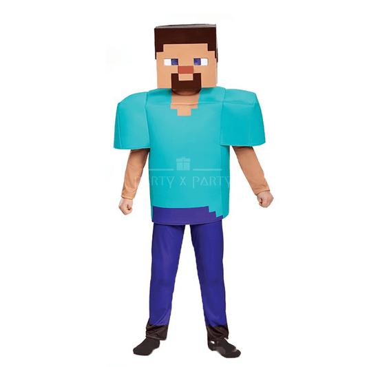 Steve Costume Minecraft Character Costumes – Bring the Game to Life for Halloween Costume! - party X party