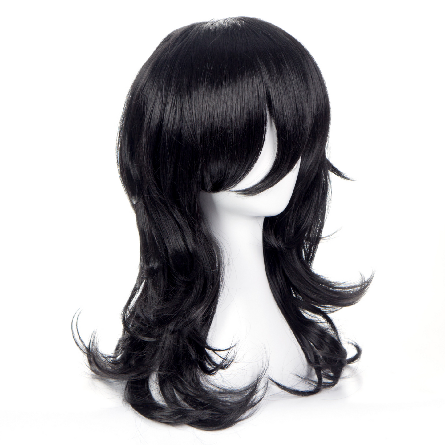 Shota Aizawa Cosplay Wig – My Hero Academia Black Curly 45cm Anime Wig | UA011