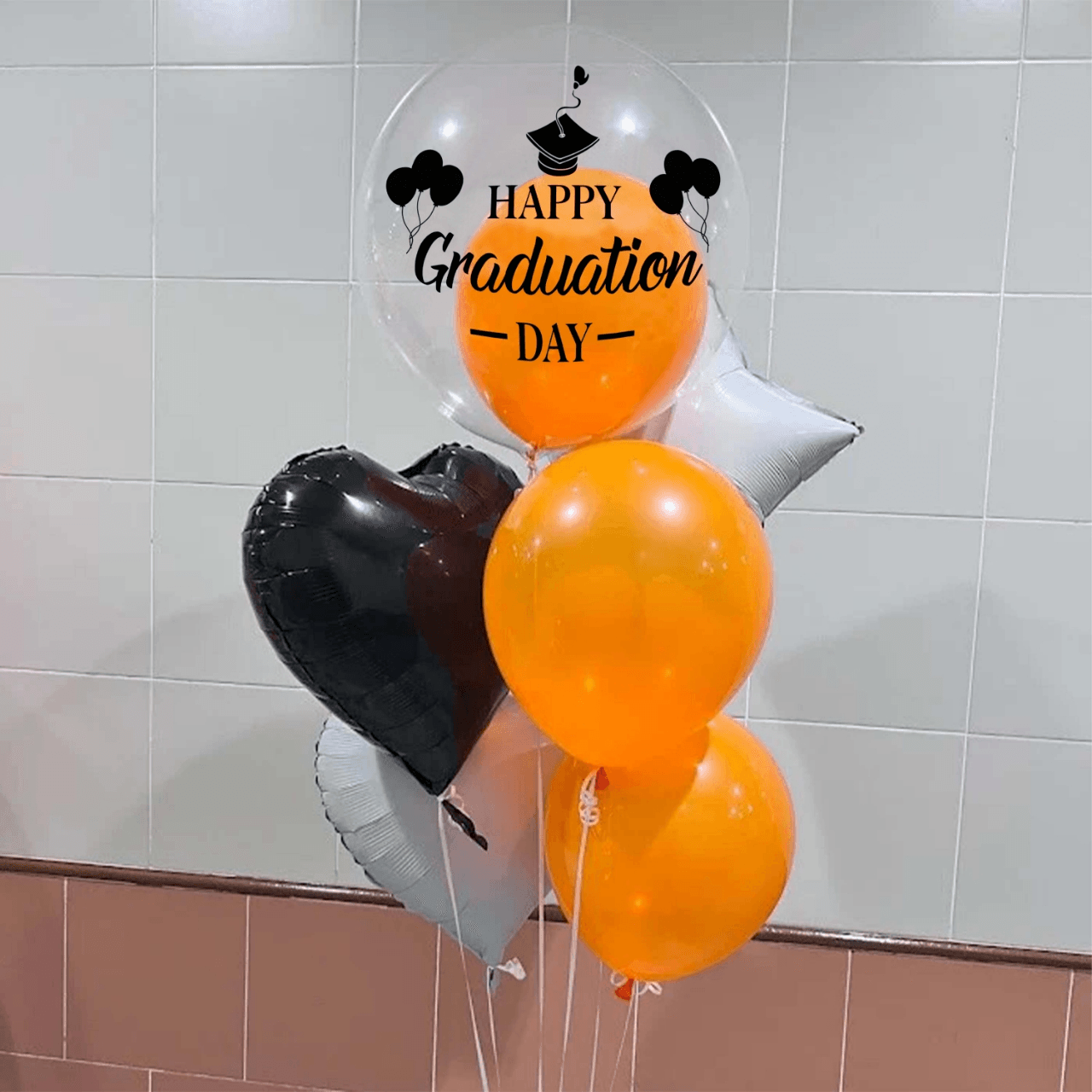 Japanese Crystal, Rubber & Foil Balloon Bundle Set – Custom-Printed, Three Sizes – B160-7 - party X party