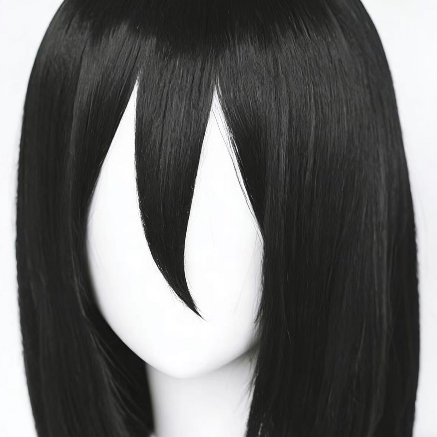 Eren Yeager Mikasa Ackerman Cosplay Wig with Flipped Ends Smooth Heat-Resistant Anime Wig – AOT014 party X party
