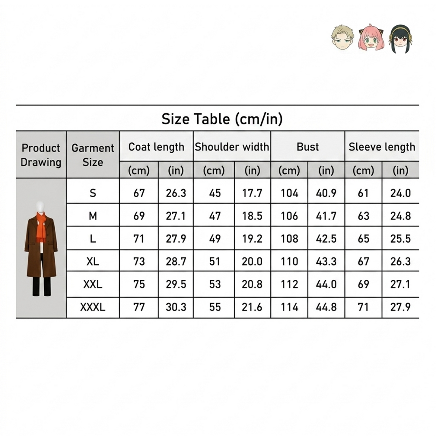 Spy x Family Loid Forger Cosplay Outfit – Eden Style Suit with Scarf SF014 party X party