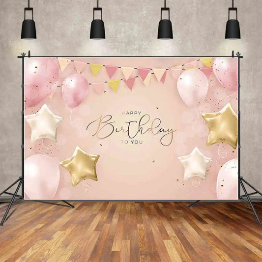 Personalized Birthday Backdrop – Multiple Sizes-TB-078 - party X party