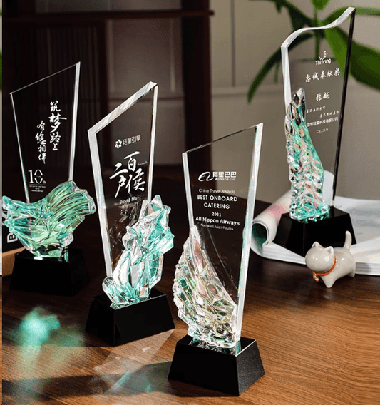 Trophy Creative Trophy Turnable Glass Style Turnable Color Crystal Trophy – TR275 - party X party