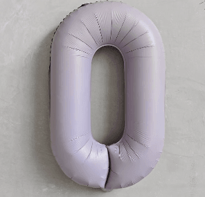 Cream Purple Number Balloon 40 Inch Party Decoration--B178 - party X party