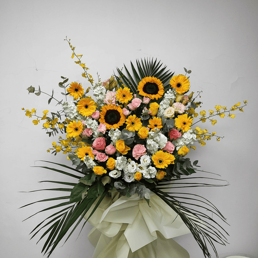 Sunflower basket Opening flower basket Visiting flower basket – F-435 - party X party