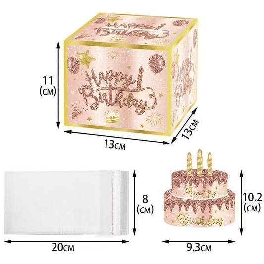 Surprise Lucky Draw Box + 30 Transparent Detachable Bags | Fun Raffle & Event Game – D-01 - party X party