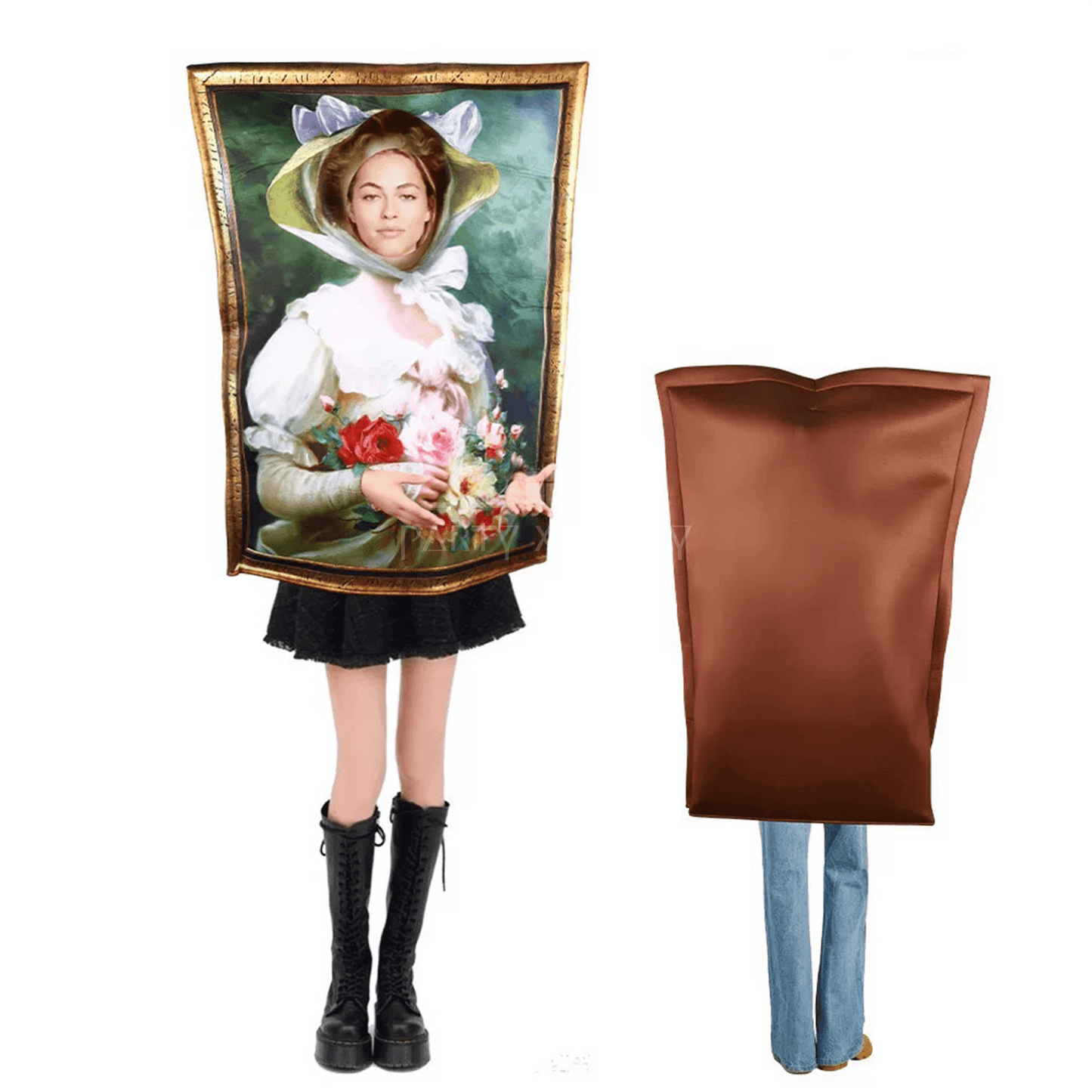 Lady Holding A Bouquet Of Roses Funny & Creative Halloween Costume Collection – Perfect for Parties, Events, and Cosplay - party X party