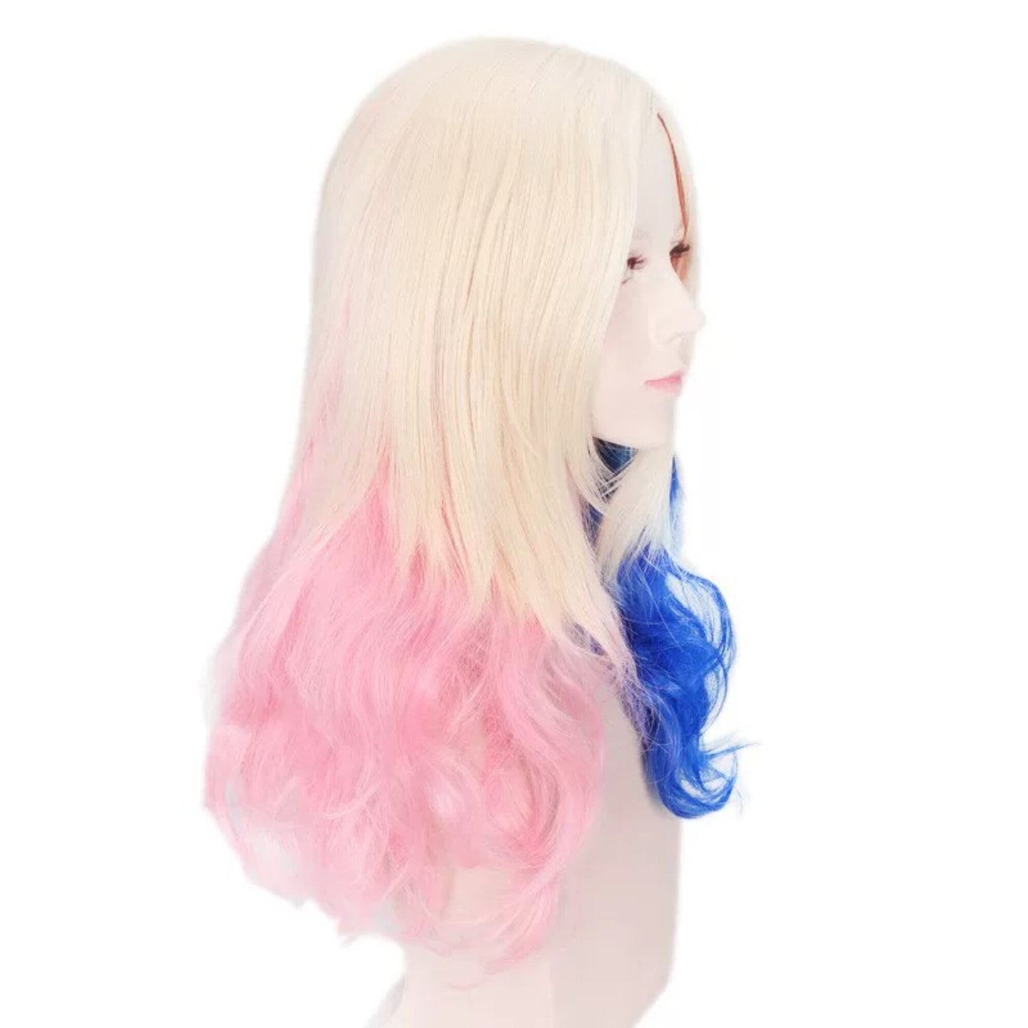 Harley Quinn Suicide Squad (2016) Cosplay Wig – Blue & Pink Harajuku Style – DC216 party X party