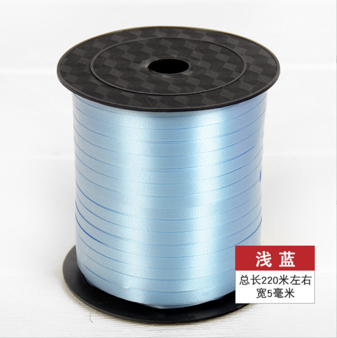Light blue tie bouquet ribbon--B147-BL