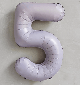 Cream Purple Number Balloon 40 Inch Party Decoration--B178 - party X party