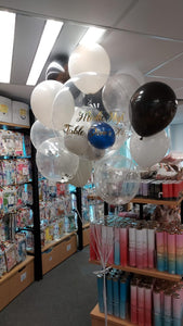 24吋日本水晶氣球+橡膠氣球束(工作室/門市自取/代 call van送貨(運費到付)B134-7