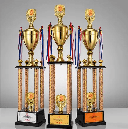 Engravable Metal Trophy | Creative Commemorative Award in Optional Sizes – TR-1480 - party X party