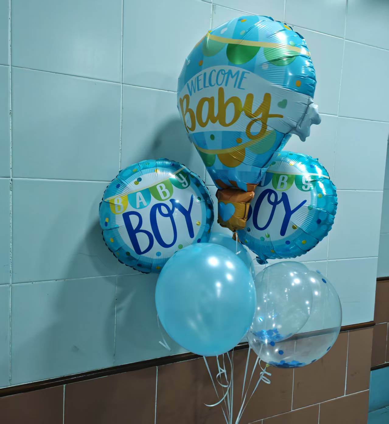 WELCOME BABYBABY BOY Balloon Party Set-Simple--S104 - party X party