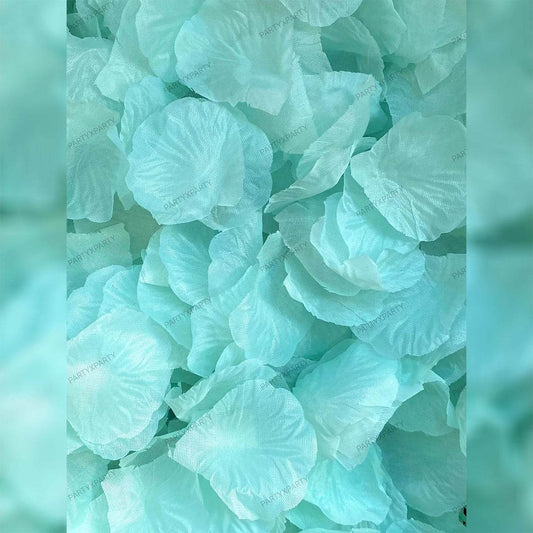 Imitation flower petals couple anniversary birthday heart romantic decoration gift decoration Tiffany Blue - party X party