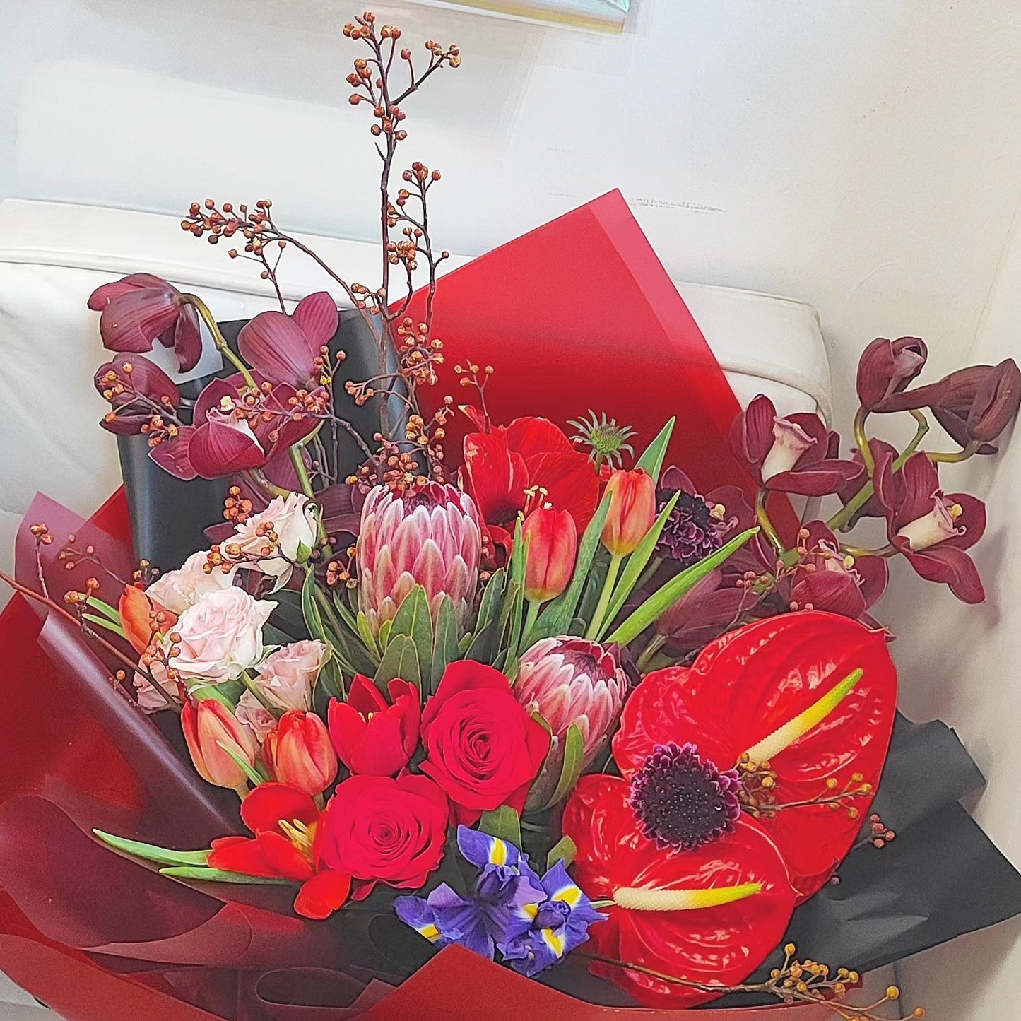 Carnation Bouquet Mother's Day Bouquet "Mother's Love" for Mother – F-510