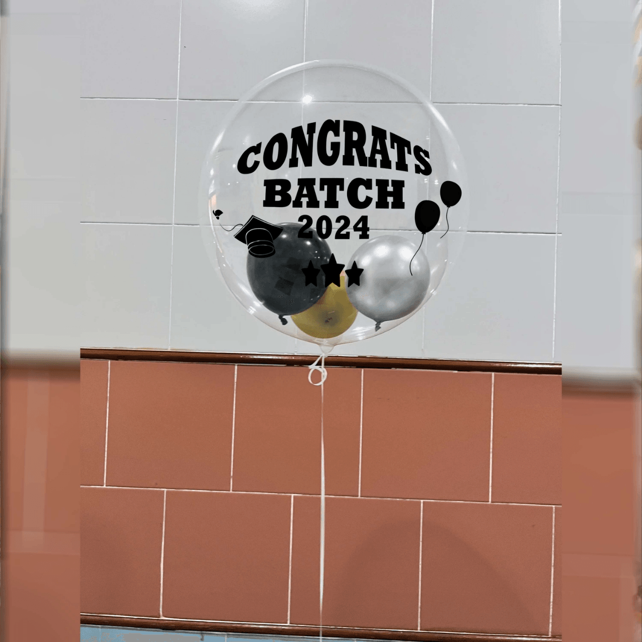 17″ Japanese Crystal Balloon (Custom Printed) + Small Balloon Bundle – B160-6 - party X party